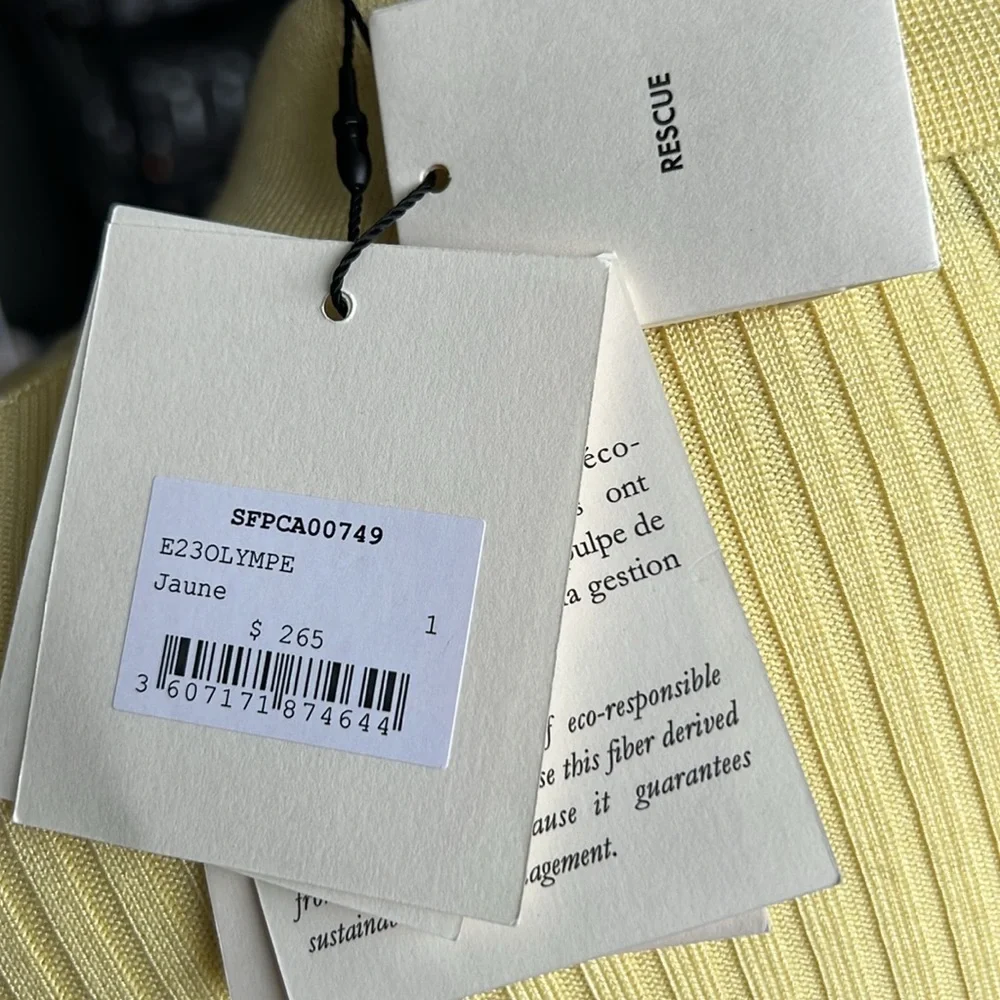 New Sandro Olympe Collared Cardigan Sweater Size 1 (Small) - Picture 6 of 6